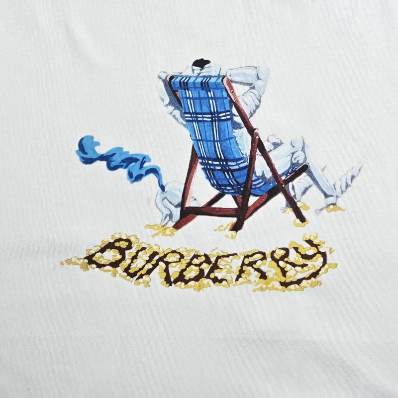 Burberry Beige Beach Chair Graphic T-Shirt view