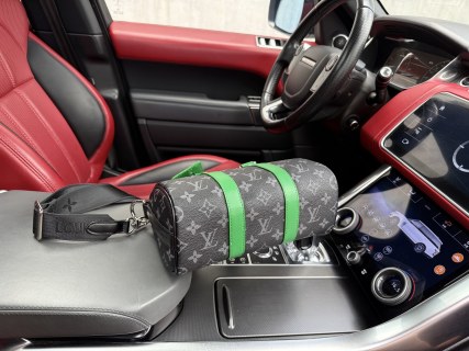 Louis Vuitton Eclipse Keepall 25 Travel Bag Black Green view 8