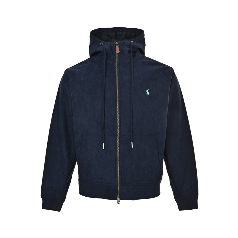 Ralph Lauren Pony Corduroy Hooded Jacket Navy