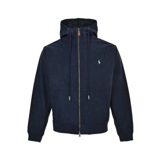 Ralph Lauren Pony Corduroy Hooded Jacket Navy