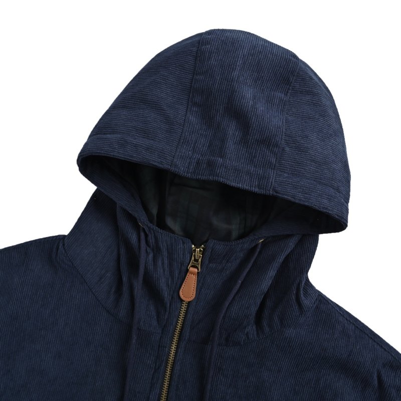 Polo Ralph Lauren Navy Corduroy Zip Hoodie Jacket view