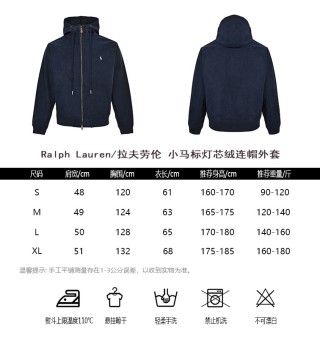 Ralph Lauren Pony Corduroy Hooded Jacket Navy view 10