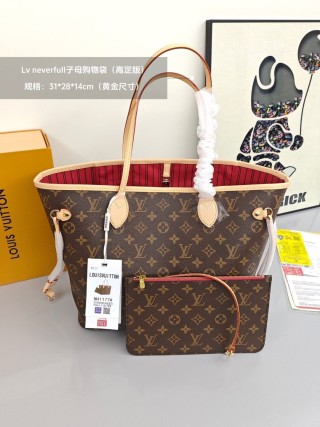 Louis Vuitton Neverfull Monogram Canvas Tote with Detachable Pouch view 2