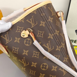 Louis Vuitton Neverfull Monogram Canvas Tote with Detachable Pouch view 7