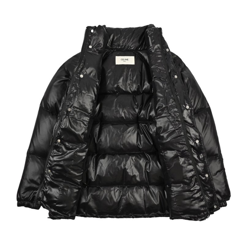 Essentials Black Puffer Down Jacket view