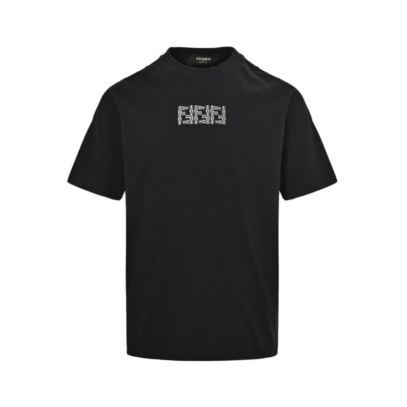Fendi FF Logo Black Oversized T-Shirt view