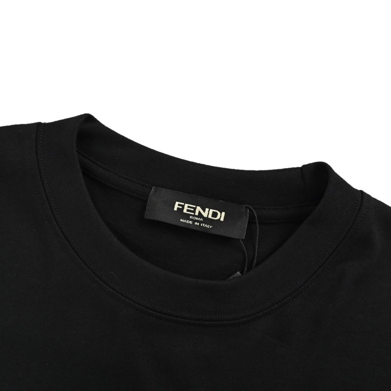 Fendi FF Logo Black Oversized T-Shirt view