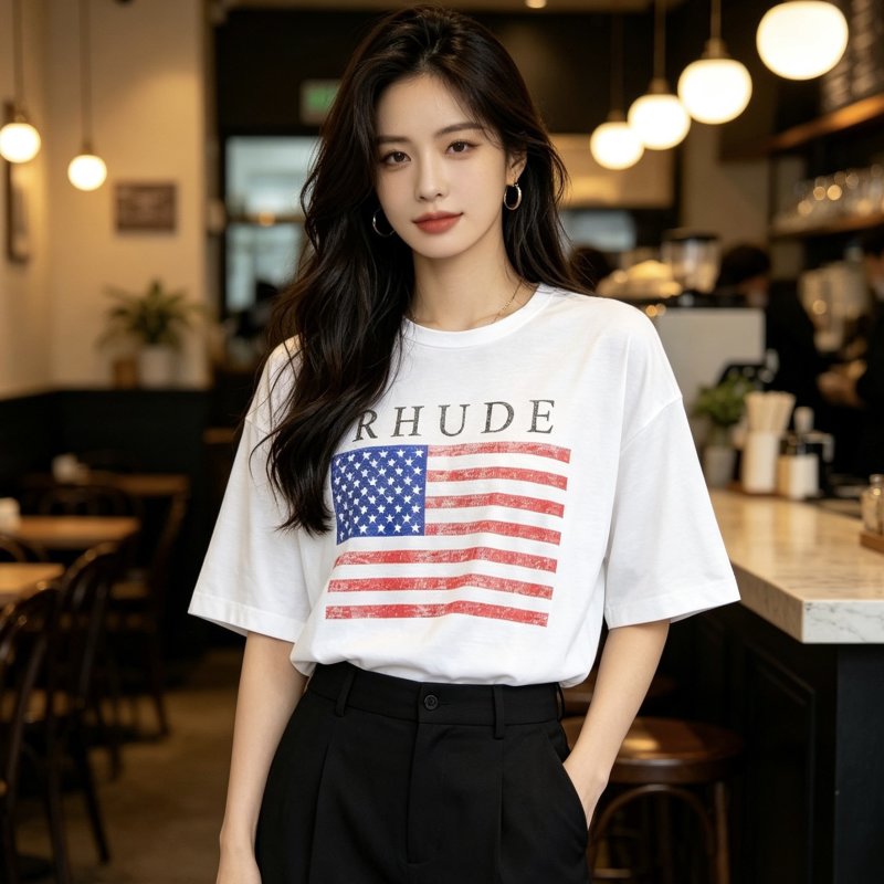 Rhude Flag White T-Shirt