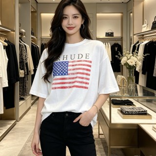 Rhude Flag White T-Shirt view 4
