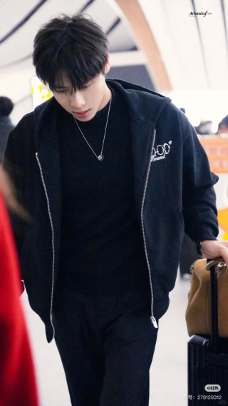 Black Zip Hoodie Jacket with Embroidered Logo