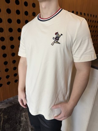 Thom Browne Hector Embroidered T-Shirt Cream