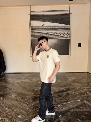 Thom Browne Hector Embroidered T-Shirt Cream view 5