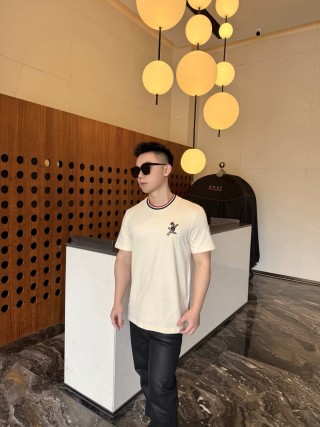 Thom Browne Hector Embroidered T-Shirt Cream view 6