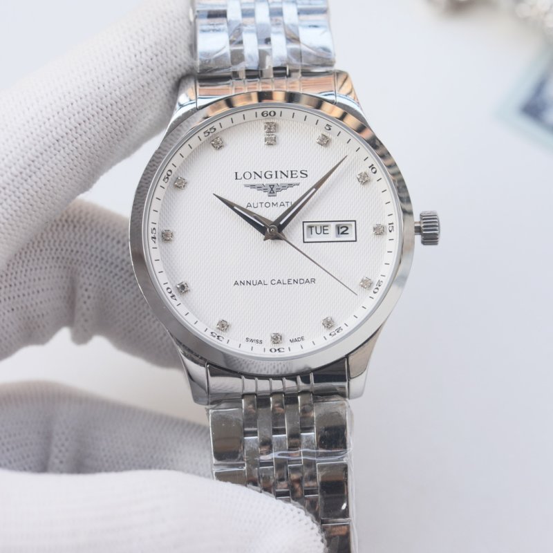 Longines Annual Calendar Automatic Watch 40mm Silver