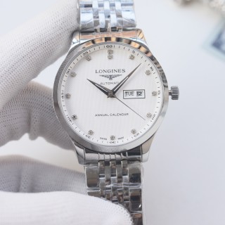 Longines Annual Calendar Automatic Watch 40mm Silver