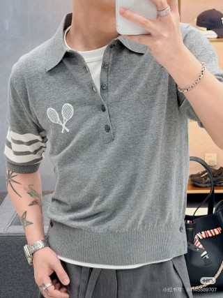 Lacoste Grey Polo Shirt with Racket Emblem