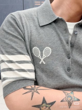 Lacoste Grey Polo Shirt with Racket Emblem view 2