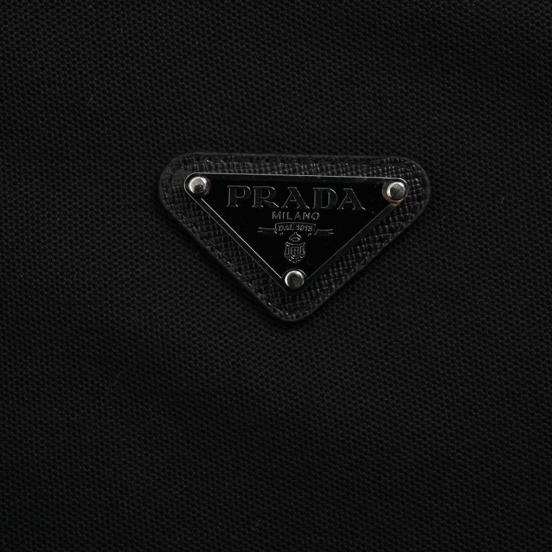 Prada Black Short-Sleeve Polo Shirt view