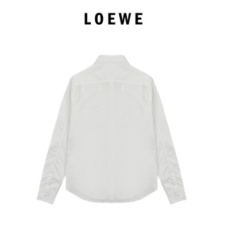 Loewe Chest Pocket Embroidered Logo White Shirt view 2