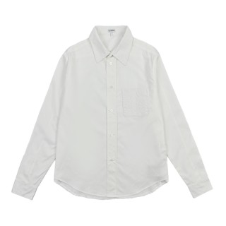 Loewe Chest Pocket Embroidered Logo White Shirt view 3