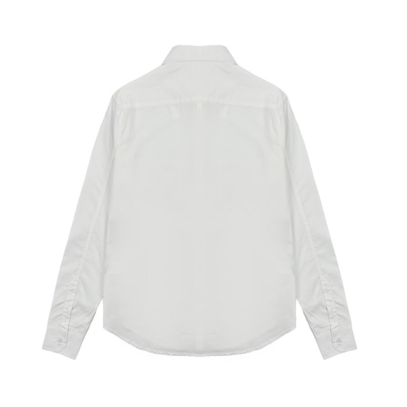 Loewe White Embroidered Logo Long Sleeve Shirt view