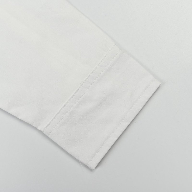 Loewe White Embroidered Logo Long Sleeve Shirt view