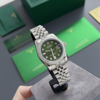 Rolex Datejust 31mm Diamond Bezel Mint Green Dial Steel Watch view 4