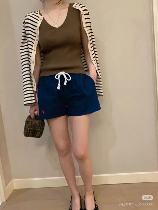 Polo Ralph Lauren Navy Embroidered Shorts view 5
