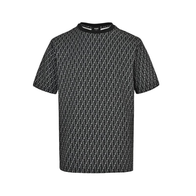 Fendi FF Monogram Black Short-Sleeve T-Shirt view
