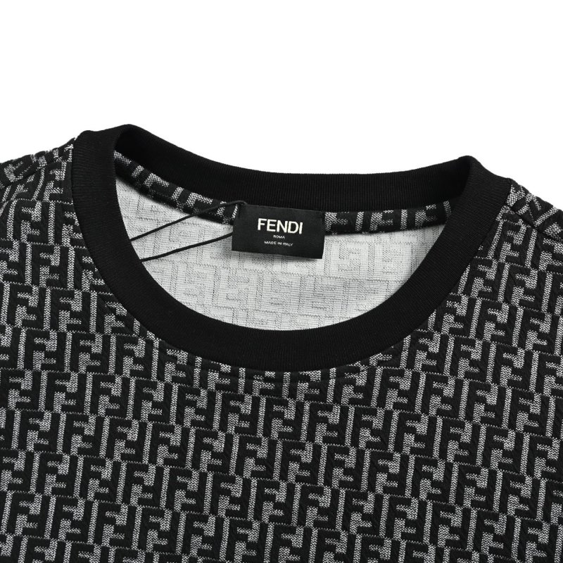 Fendi FF Monogram Black Short-Sleeve T-Shirt view