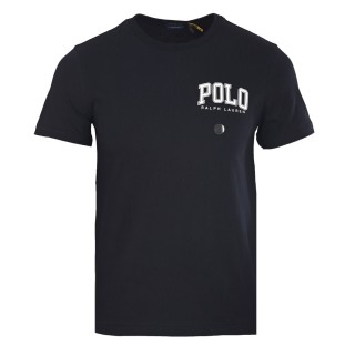 Ralph Lauren POLO Logo Print Black Cotton T-Shirt