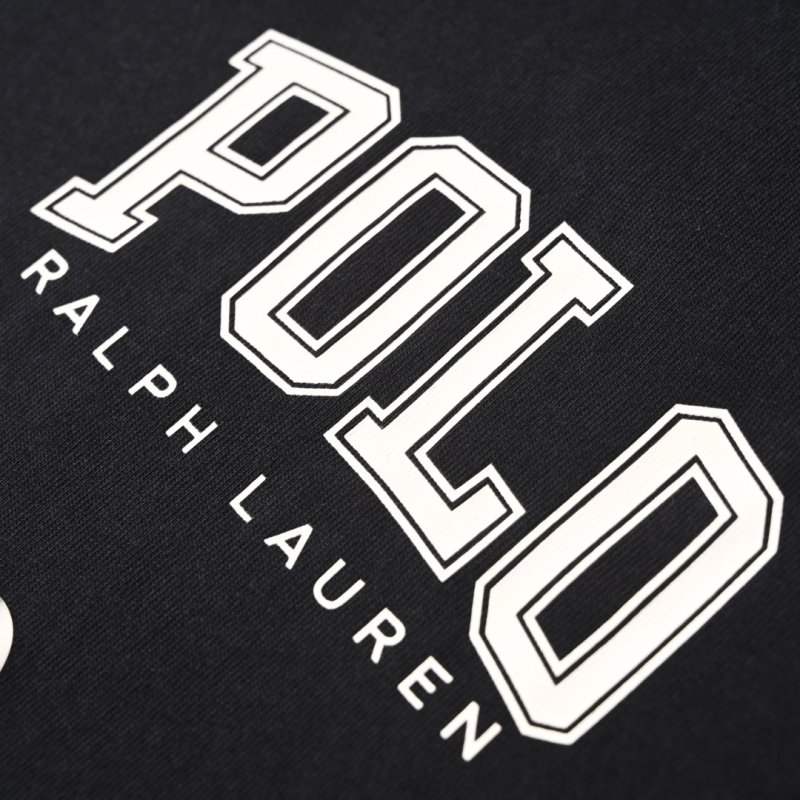 Ralph Lauren POLO Logo Print Black Cotton T-Shirt view