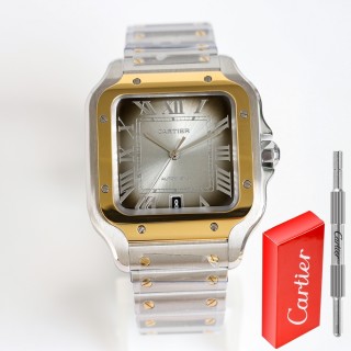 Cartier Santos Two-Tone Steel & Gold Automatic Watch