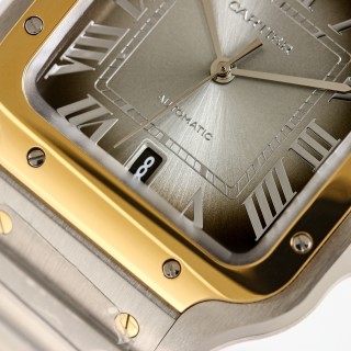 Cartier Santos Two-Tone Steel & Gold Automatic Watch view 4