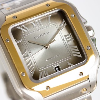 Cartier Santos Two-Tone Steel & Gold Automatic Watch view 6