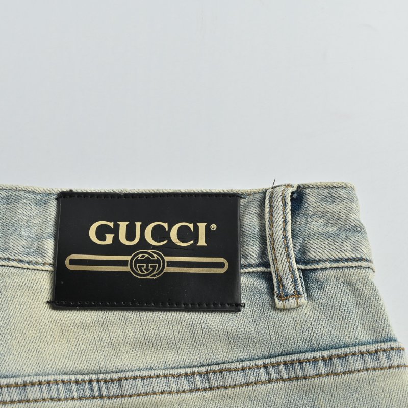 Light Wash Straight Leg Denim Jeans view