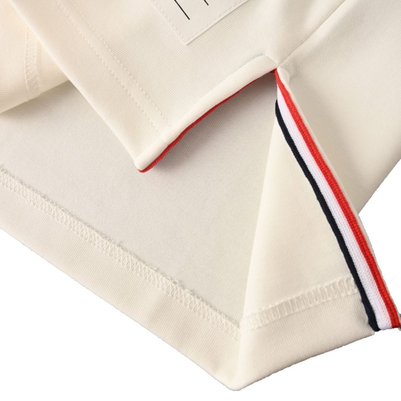 Thom Browne Striped Sleeve White T-Shirt view