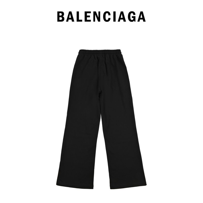 Black Embroidered Crest Joggers view