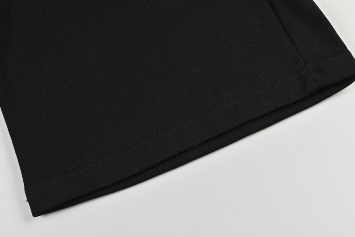 Black Embroidered Crest Joggers view
