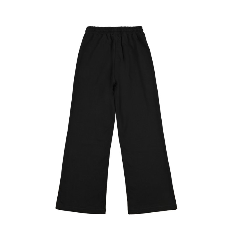 Black Embroidered Crest Joggers view