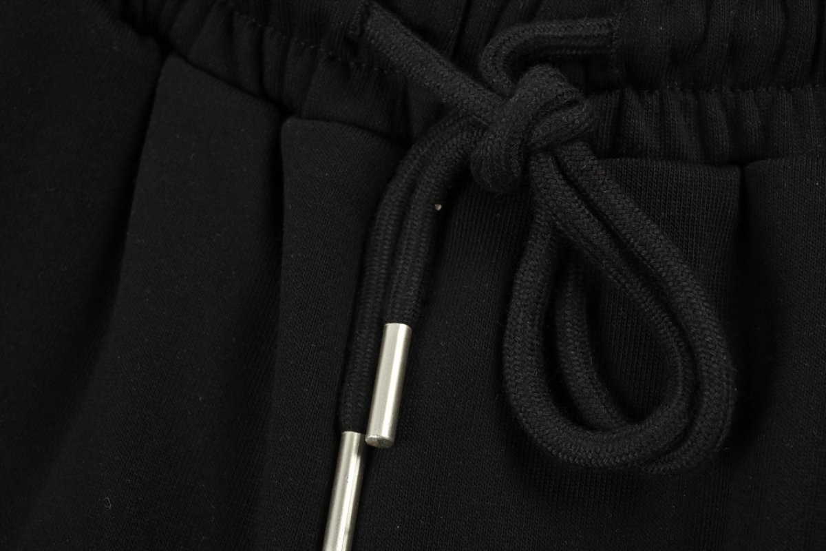 Black Embroidered Crest Joggers view