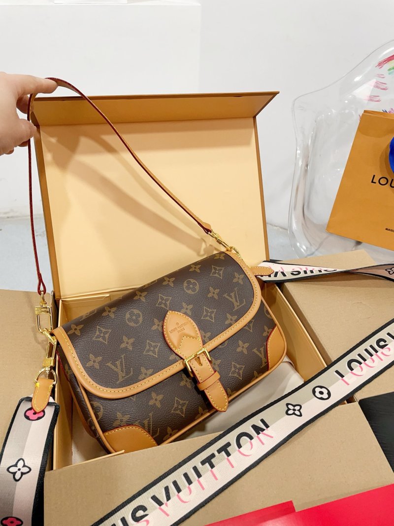 Louis Vuitton Monogram Crossbody Bag - Brown/Tan