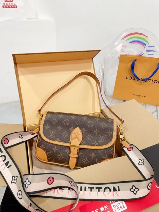 Louis Vuitton Monogram Crossbody Bag - Brown/Tan view 3