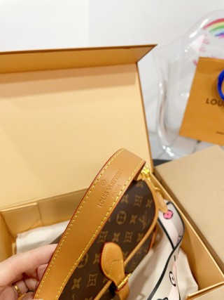 Louis Vuitton Monogram Crossbody Bag - Brown/Tan view 6