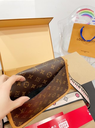 Louis Vuitton Monogram Crossbody Bag - Brown/Tan view 7