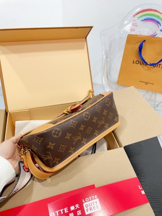 Louis Vuitton Monogram Crossbody Bag - Brown/Tan view 8
