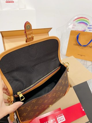 Louis Vuitton Monogram Crossbody Bag - Brown/Tan view 9