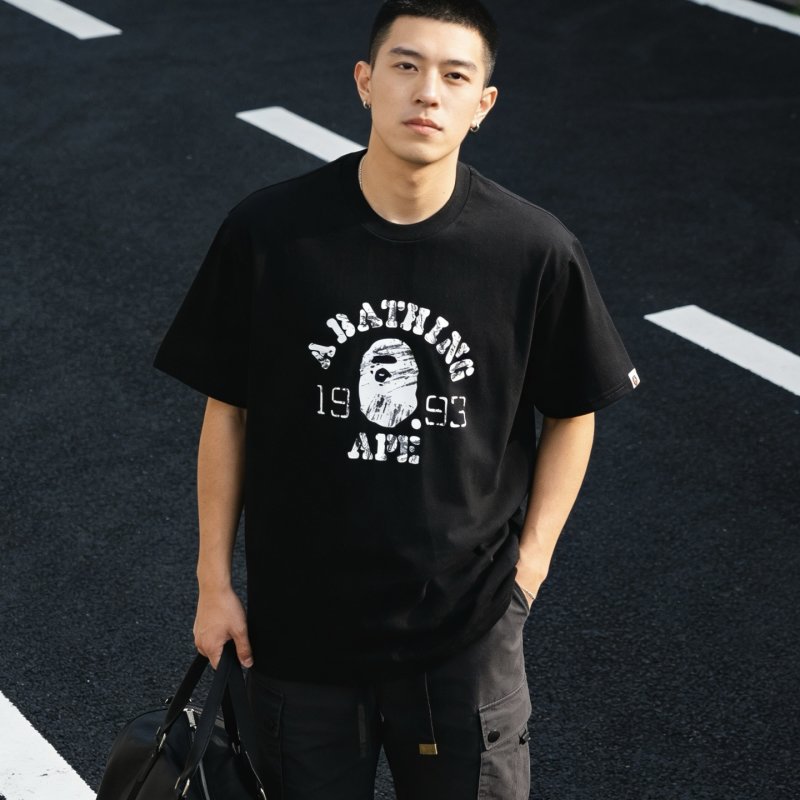 A Bathing Ape 1993 Logo Black T-Shirt view