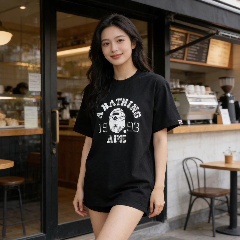 A Bathing Ape 1993 Logo Black T-Shirt view