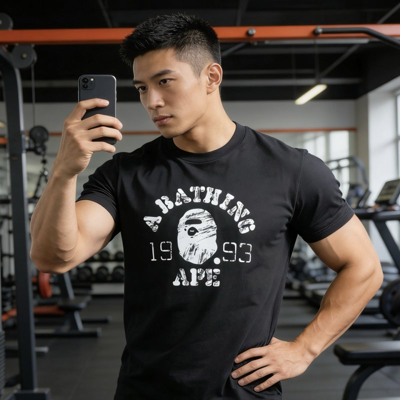 A Bathing Ape 1993 Logo Black T-Shirt view